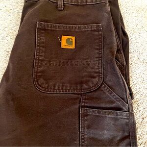 Men’s Carhart dark brown pants size 36x30